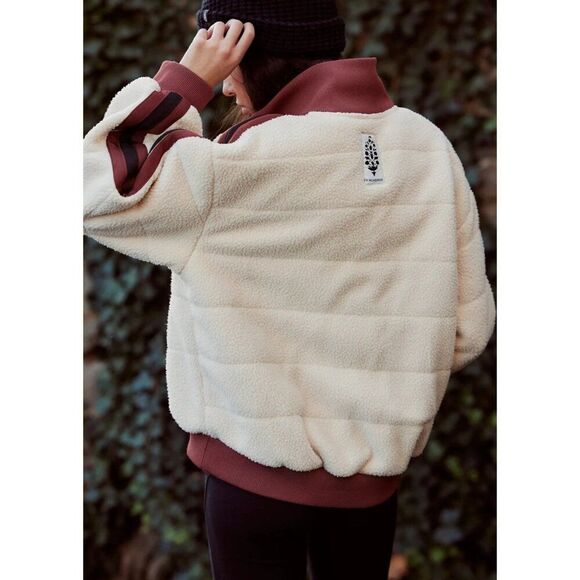 NWT‎ Free People FP Movement Fleecy Sherpa Scrunchy Pippa Jacket Size Large - Picture 6 of 11